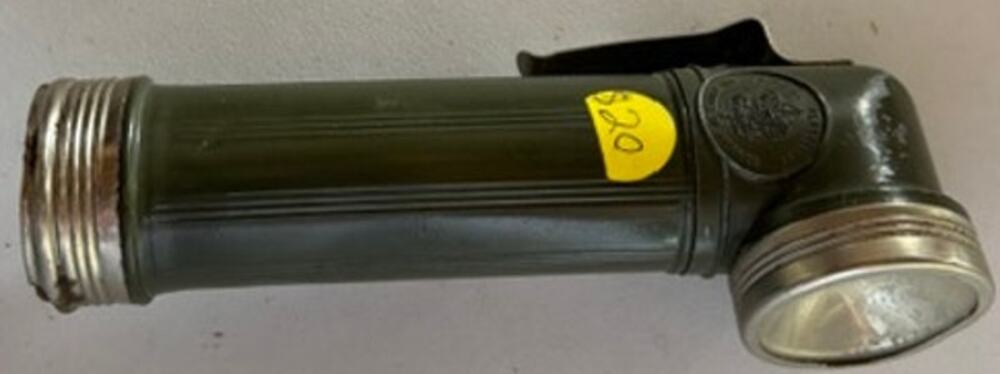Vintage Boy Scouts Angle Head Flashlight Olive Collectible